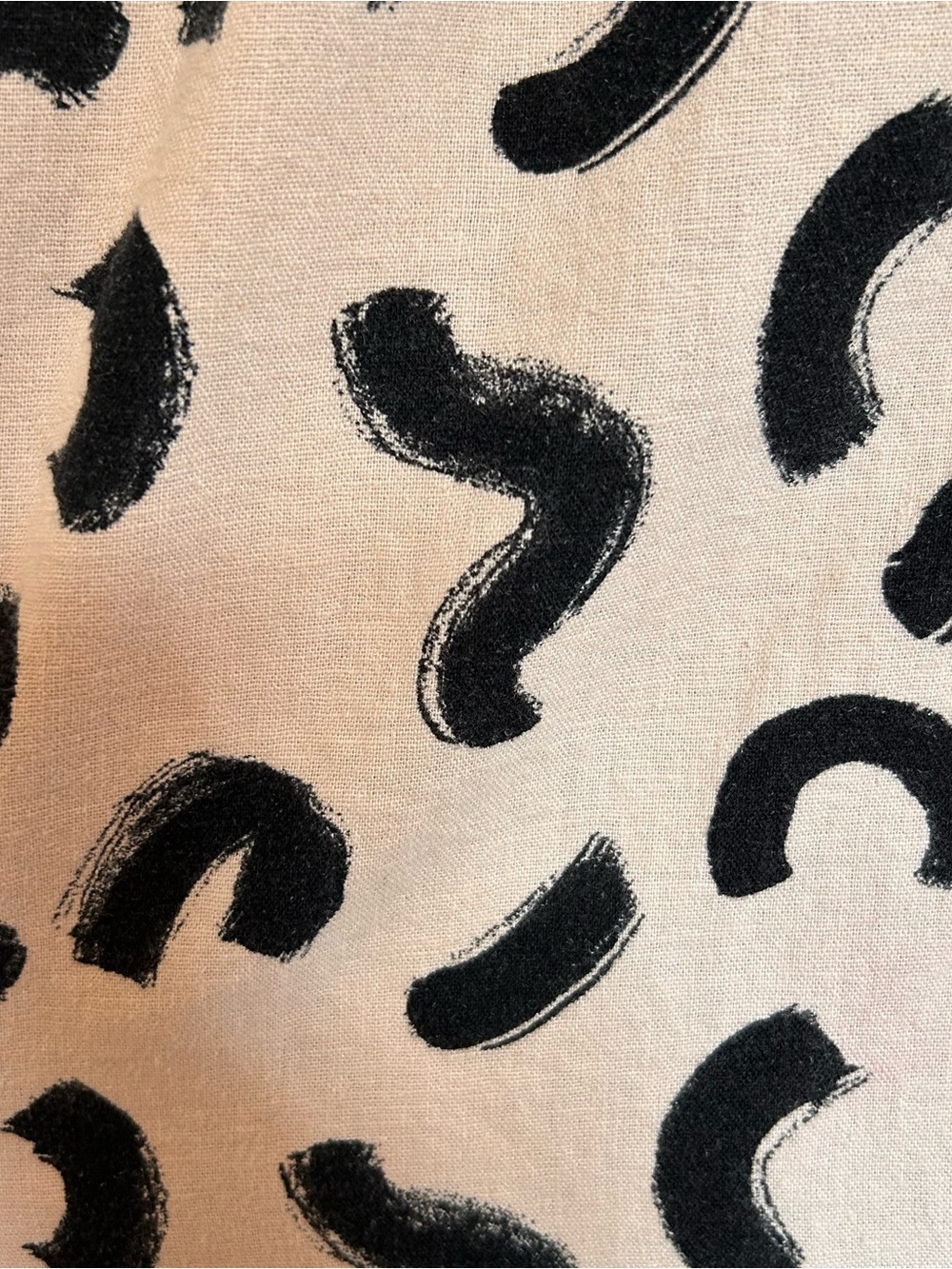 a new day tan and black wide leg cropped pants Abstract Print - Picture 8 of 8
